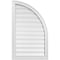 Ekena Millwork Quarter Round Top Right Surface Mount PVC Gable Vent w/ 2"W x 1-1/2"P Brickmould Frame, 22"W x 36"H GVPQR22X3602SF - alternate 1